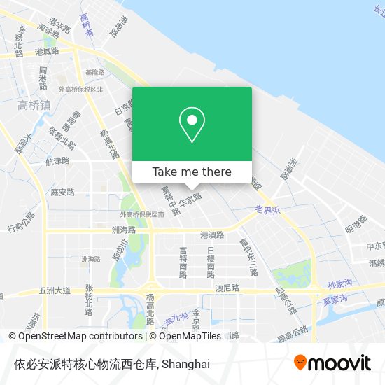 依必安派特核心物流西仓库 map