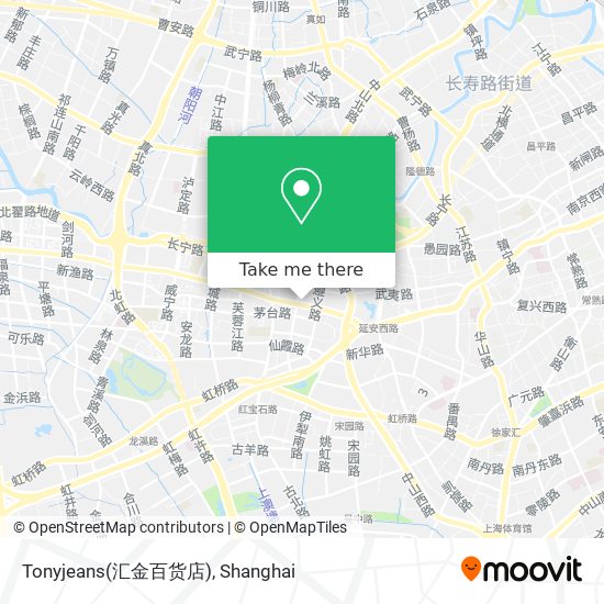 Tonyjeans(汇金百货店) map