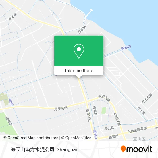 上海宝山南方水泥公司 map