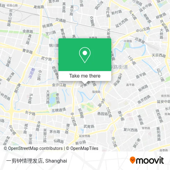 一剪钟情理发店 map