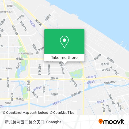 新龙路与园二路交叉口 map