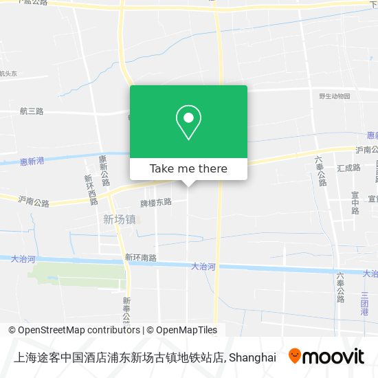 上海途客中国酒店浦东新场古镇地铁站店 map