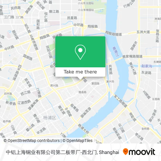 中铝上海铜业有限公司第二板带厂-西北门 map