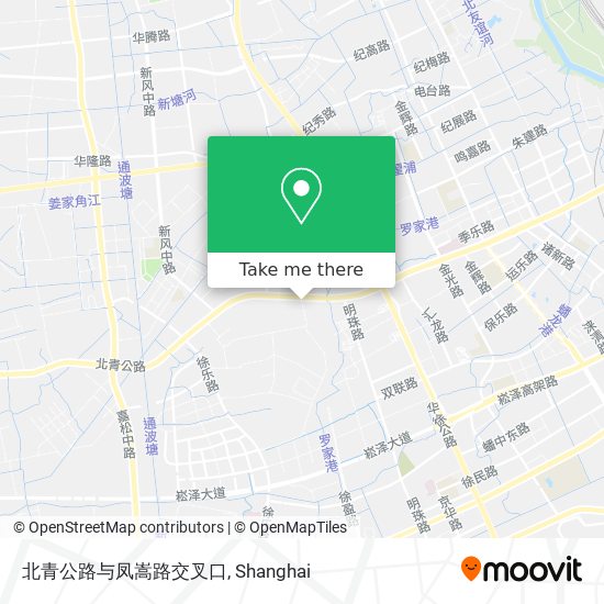 北青公路与凤嵩路交叉口 map