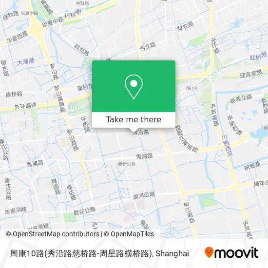 周康10路(秀沿路慈桥路-周星路横桥路) map