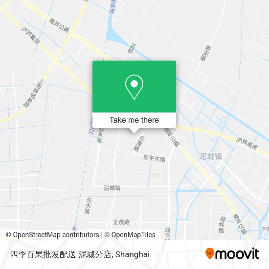 四季百果批发配送 泥城分店 map