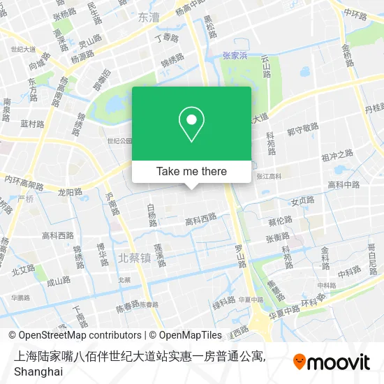 上海陆家嘴八佰伴世纪大道站实惠一房普通公寓 map
