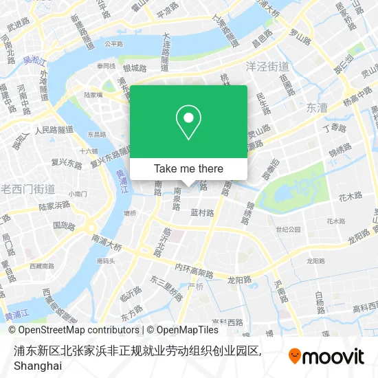 浦东新区北张家浜非正规就业劳动组织创业园区 map