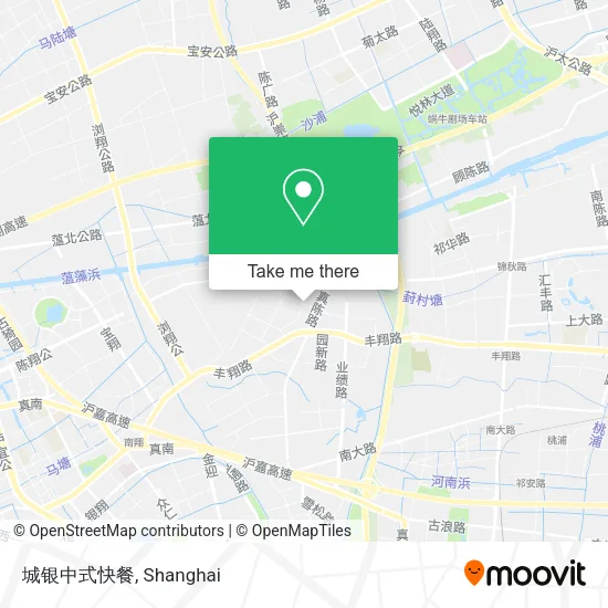 城银中式快餐 map