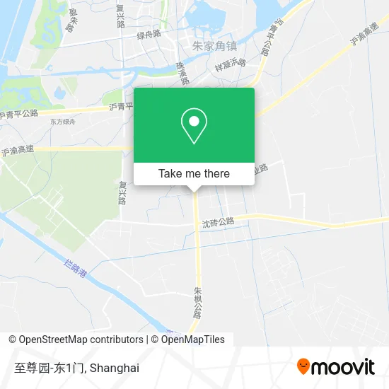 至尊园-东1门 map