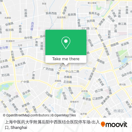 上海中医药大学附属岳阳中西医结合医院停车场-出入口 map