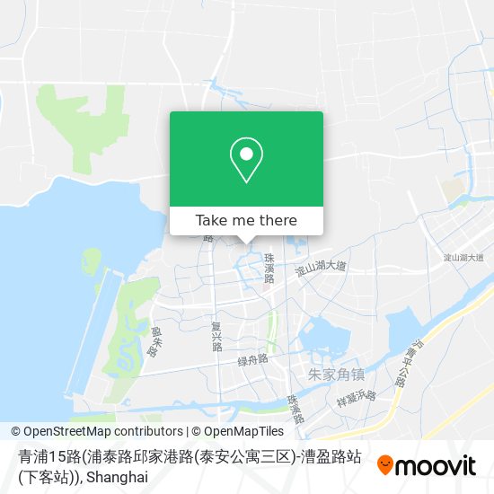 青浦15路(浦泰路邱家港路(泰安公寓三区)-漕盈路站(下客站)) map