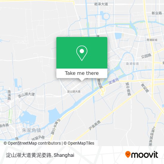 淀山湖大道黄泥娄路 map