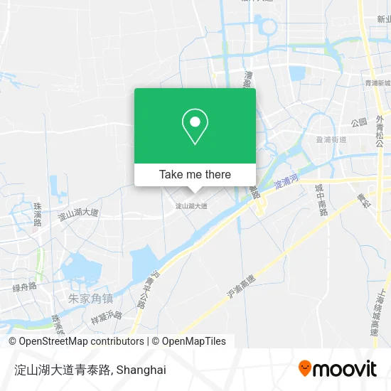 淀山湖大道青泰路 map