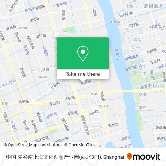 中国.梦谷南上海文化创意产业园(西北3门) map