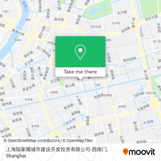 上海陆家嘴城市建设开发投资有限公司-西南门 map