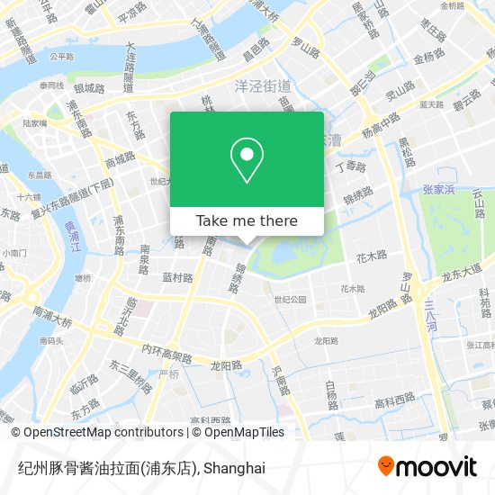 纪州豚骨酱油拉面(浦东店) map