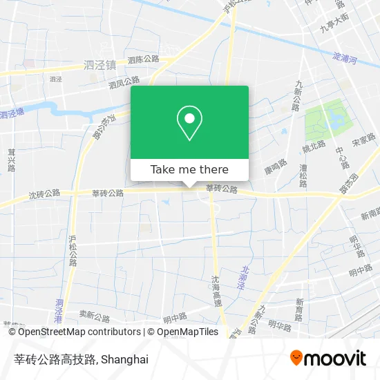 莘砖公路高技路 map