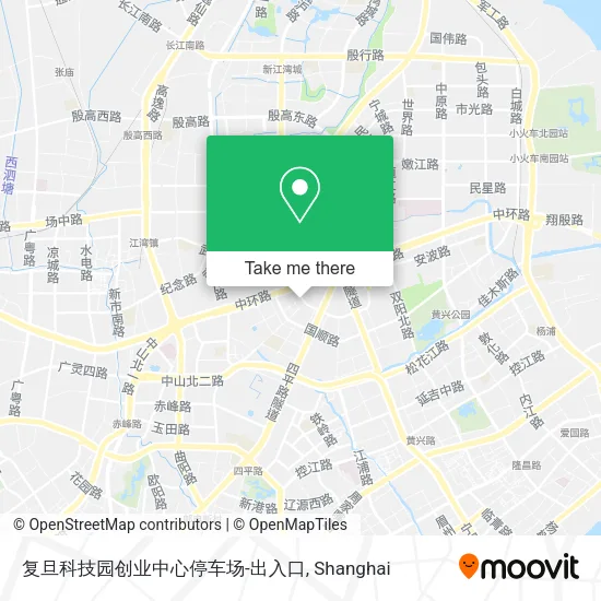复旦科技园创业中心停车场-出入口 map