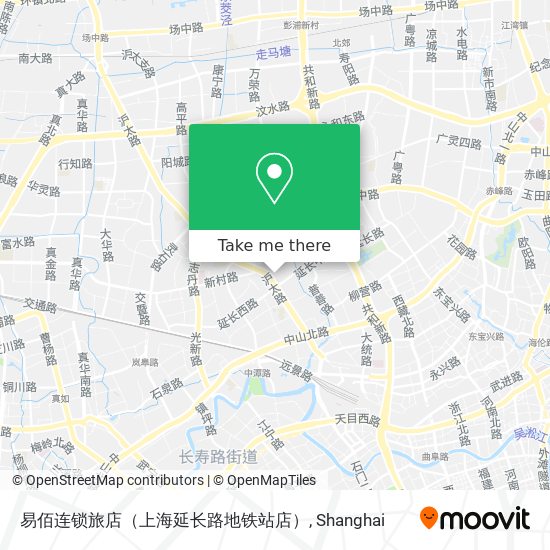 易佰连锁旅店（上海延长路地铁站店） map