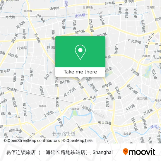 易佰连锁旅店（上海延长路地铁站店） map
