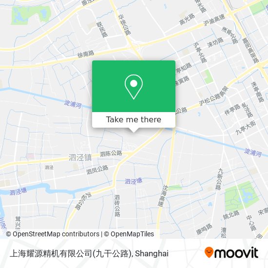 上海耀源精机有限公司(九干公路) map