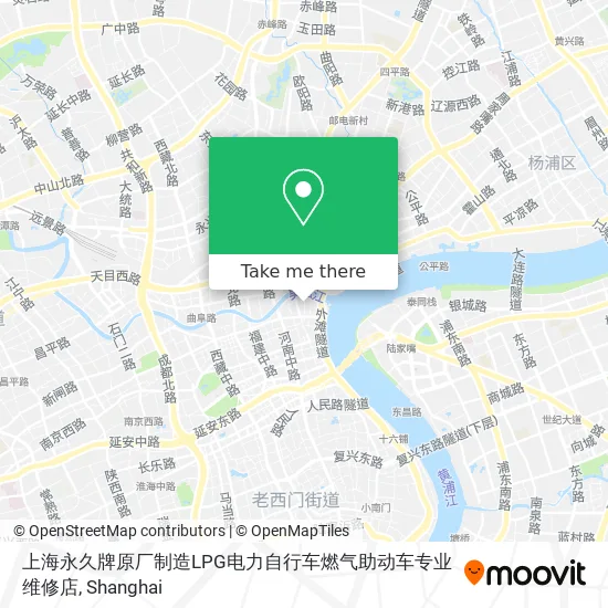 上海永久牌原厂制造LPG电力自行车燃气助动车专业维修店 map