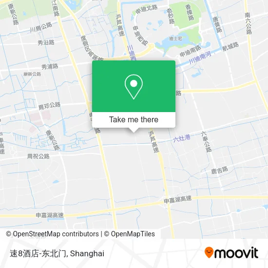 速8酒店-东北门 map