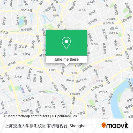 上海交通大学徐汇校区-有线电视台 map