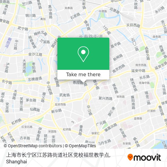 上海市长宁区江苏路街道社区党校福世教学点 map