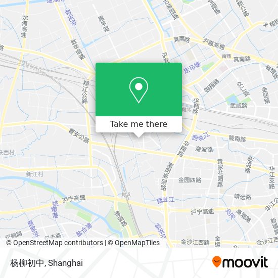 杨柳初中 map