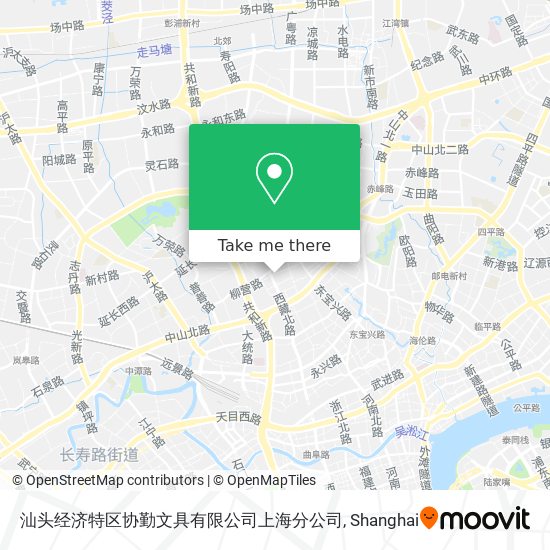 汕头经济特区协勤文具有限公司上海分公司 map