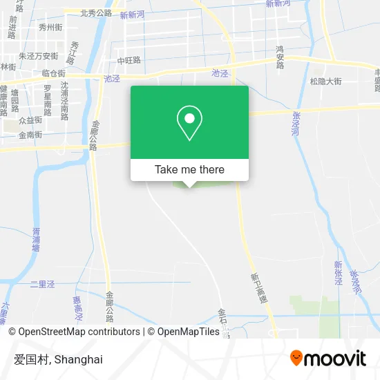 爱国村 map