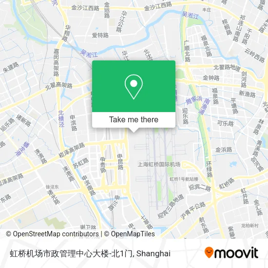 虹桥机场市政管理中心大楼-北1门 map