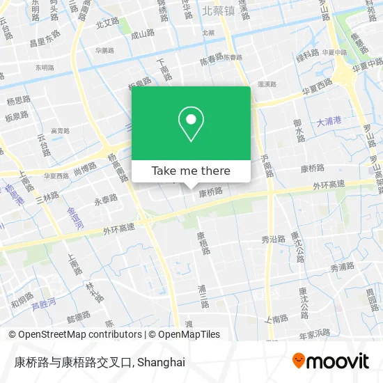 康桥路与康梧路交叉口 map