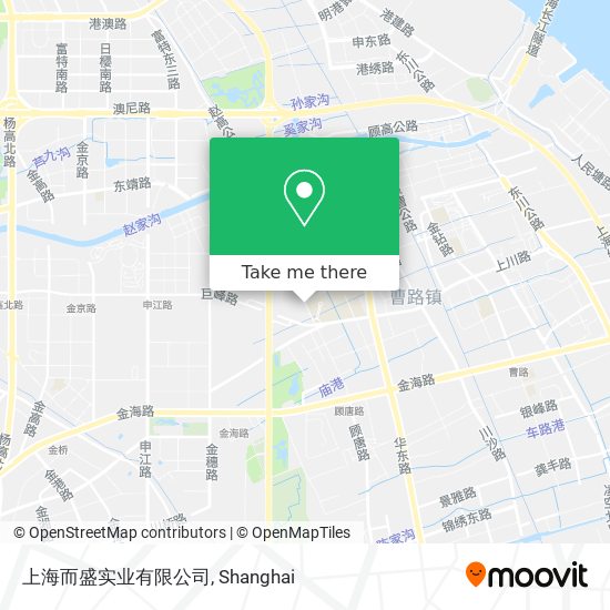 上海而盛实业有限公司 map