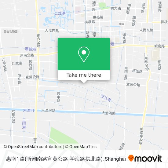 惠南1路(听潮南路宣黄公路-学海路拱北路) map