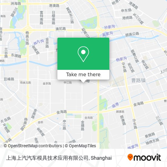 上海上汽汽车模具技术应用有限公司 map