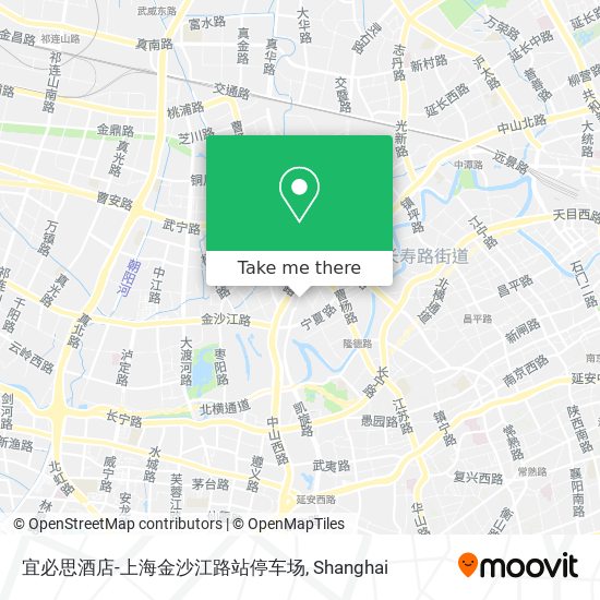 宜必思酒店-上海金沙江路站停车场 map