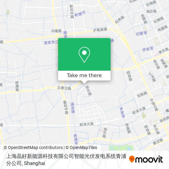 上海晶好新能源科技有限公司智能光伏发电系统青浦分公司 map