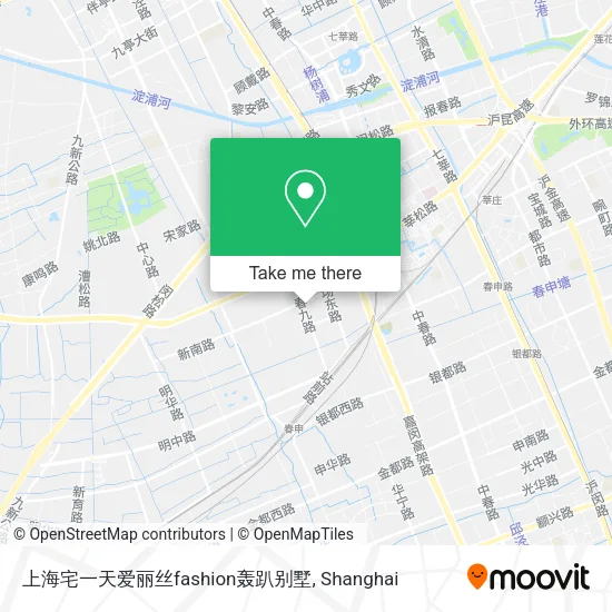 上海宅一天爱丽丝fashion轰趴别墅 map