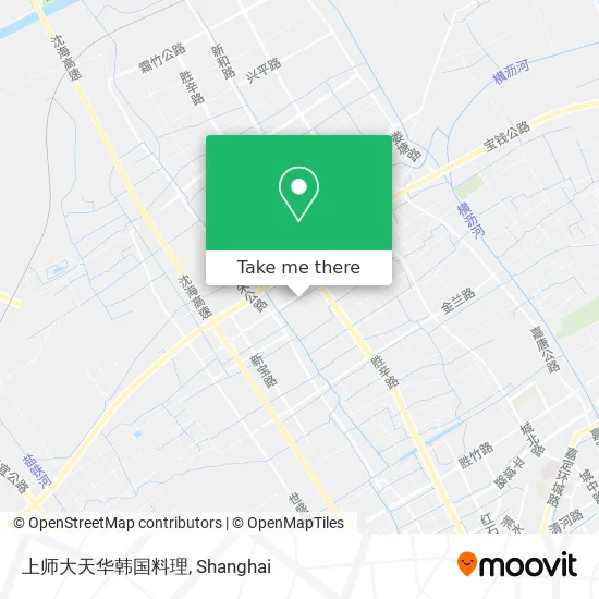 上师大天华韩国料理 map