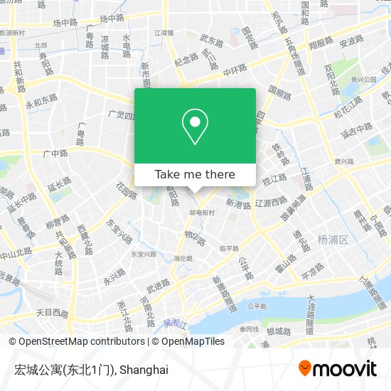 宏城公寓(东北1门) map