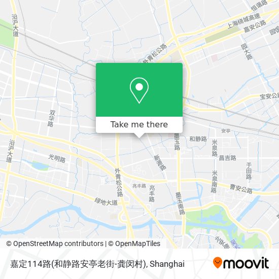 嘉定114路(和静路安亭老街-龚闵村) map