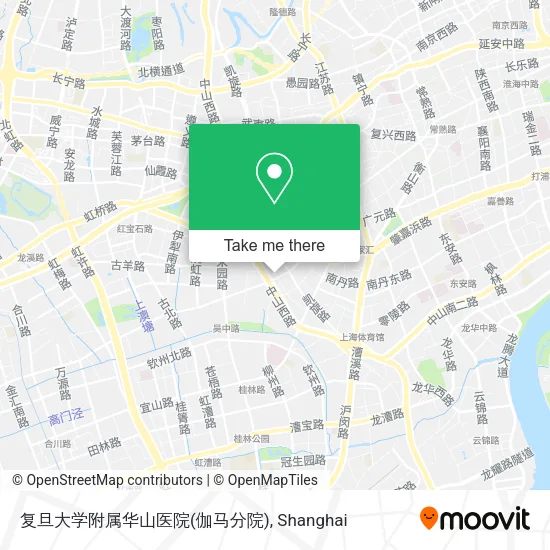复旦大学附属华山医院(伽马分院) map