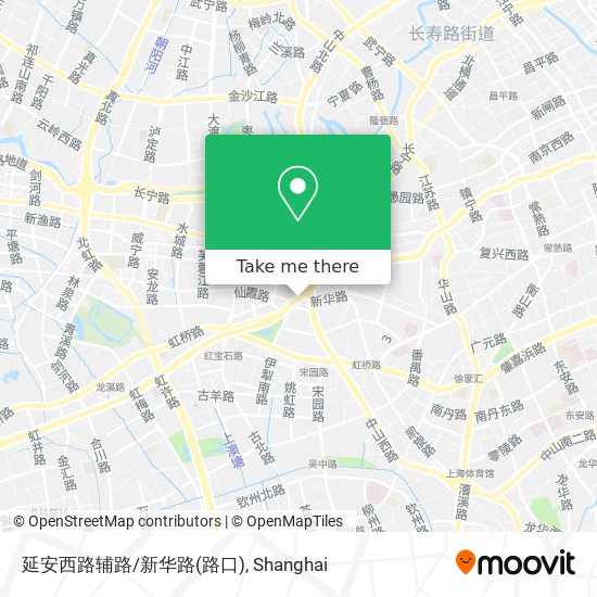 延安西路辅路/新华路(路口) map