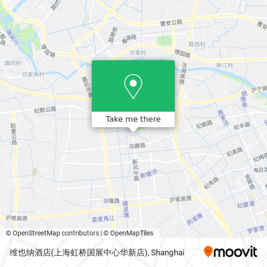 维也纳酒店(上海虹桥国展中心华新店) map