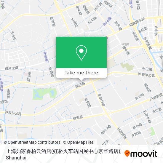 上海如家睿柏云酒店(虹桥火车站国展中心京华路店) map