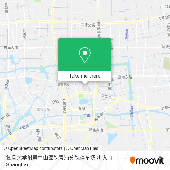 复旦大学附属中山医院青浦分院停车场-出入口 map