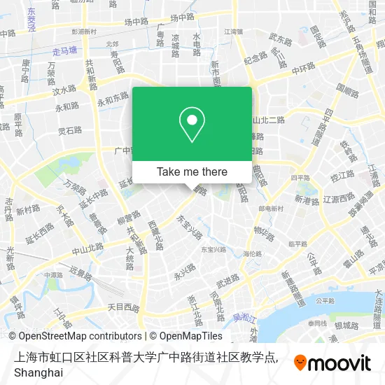 上海市虹口区社区科普大学广中路街道社区教学点 map